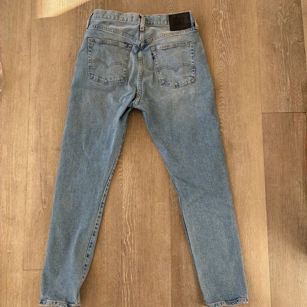LEVIS 501 skinny jeans light blue wash size 29 high waist classic button fly